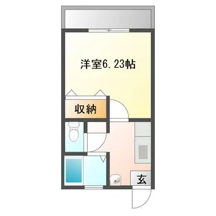 コーポタカキ【1階】の間取り