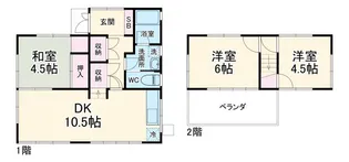 神奈川県横浜市戸塚区俣野町【一戸建】の間取り