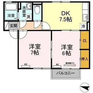 広島県福山市西深津町1【アパート】の間取り