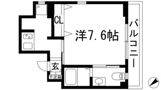 ロイヤルメゾン宝塚【12階】の間取り