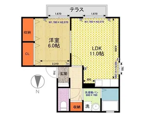 みのしま荘【1階】の間取り