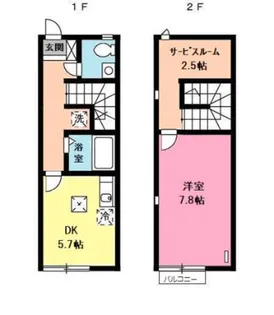 大阪府堺市堺区香ヶ丘町3【一戸建】の間取り
