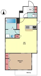 フェーラ シュバル【4階】の間取り