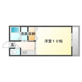 旭原大丸マンションB棟【2階】の間取り