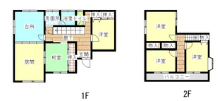 千葉県茂原市南吉田【一戸建】の間取り