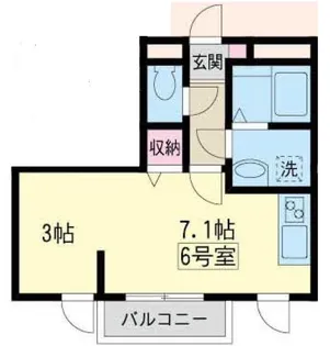 メリディアン岩沼壱番館【3階】の間取り