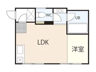 ラビングビル【2階】の間取り