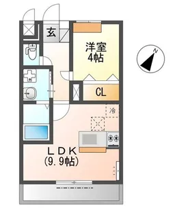 パジェール【1階】の間取り
