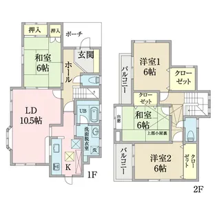 千葉県柏市藤心1【一戸建】の間取り
