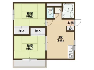 大阪府大阪市西成区玉出西1【マンション】の間取り