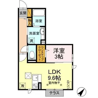 ベイリーフ【1階】の間取り