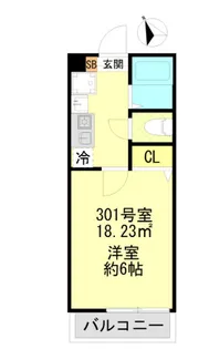 ガーデン一之江【3階】の間取り