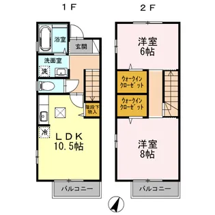 神奈川県横浜市保土ヶ谷区仏向町【一戸建】の間取り