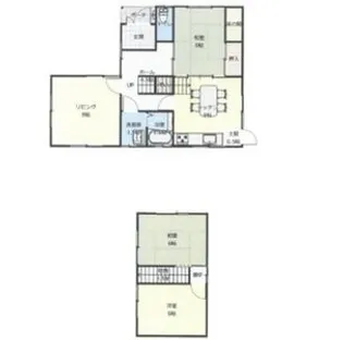 岐阜県羽島市竹鼻町飯柄【一戸建】の間取り
