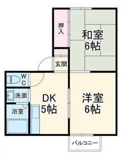 サンフラット【2階】の間取り
