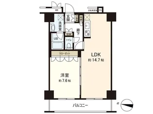 レジデンス仙台駅東【10階】の間取り