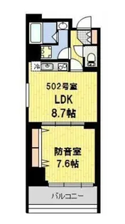 haru【5階】の間取り