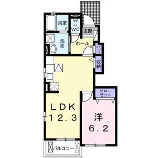Southern crossA【1階】の間取り