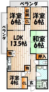 イディアコミュニティ【5階】の間取り