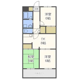 3DKの間取り画像