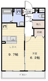 リオンドール栄町【1階】の間取り