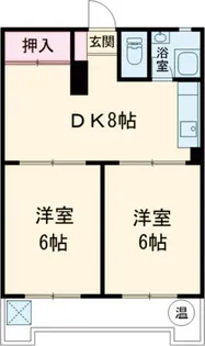 東武練馬サニーコーポ【2階】の間取り