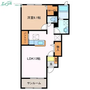 サンリット ビラ【1階】の間取り