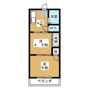パークレインハウス【2階】の間取り