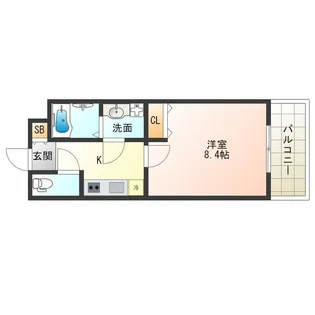 ノイヴェル春日出【2階】の間取り