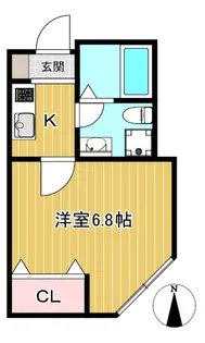 ベルレーヌ南大泉【1階】の間取り