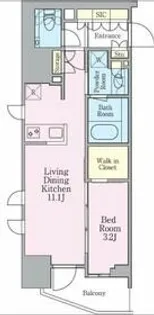 グランリビオ芝大門【4階】の間取り