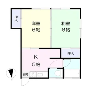 柄沢盛田荘【2階】の間取り