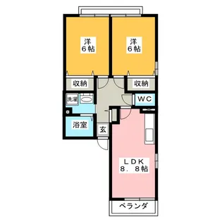セラン A【1階】の間取り