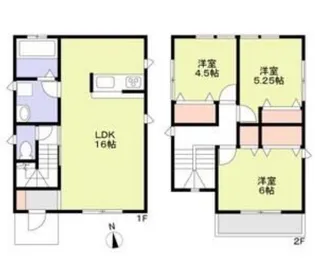 愛知県名古屋市西区稲生町6【一戸建】の間取り