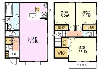 東京都府中市西府町5【一戸建】の間取り