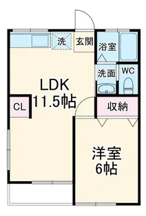 第二愛隣荘【2階】の間取り