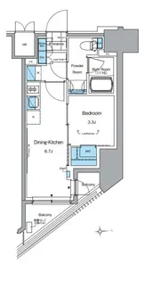 ルフォンプログレ田原町【2階】の間取り