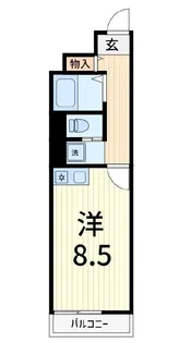 タートルシティ亀有【4階】の間取り