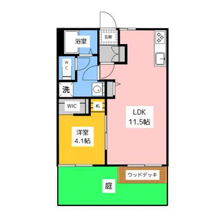 ルミエール B棟【1階】の間取り