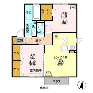 グランマーレ G【1階】の間取り