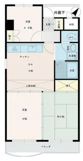新屋ビル【3階】の間取り