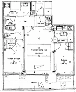 2LDKの間取り画像