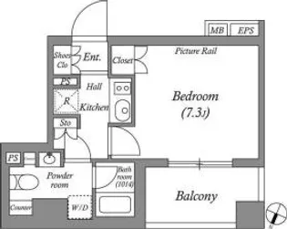 ルクレ西池袋【4階】の間取り