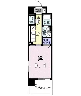 東京都国立市谷保【マンション】の間取り