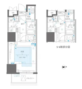 東京都新宿区左門町【マンション】の間取り