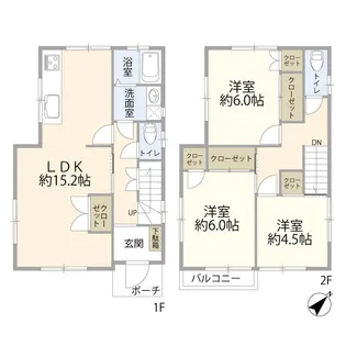 神奈川県横須賀市公郷町3【一戸建】の間取り