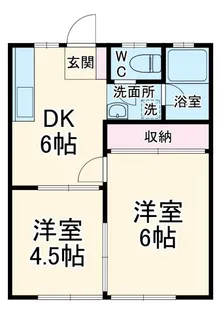 ミスズハイツ第1【1階】の間取り