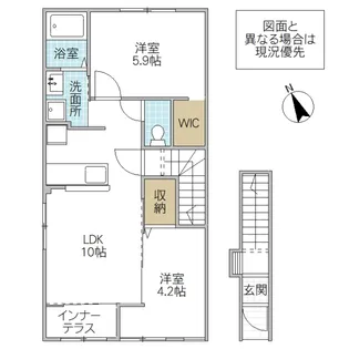 茨城県水戸市笠原町【アパート】の間取り