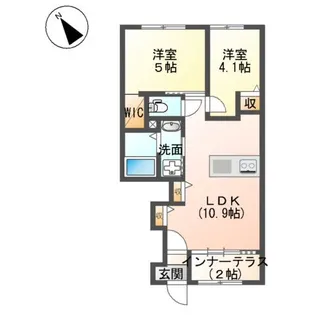 ベルモーロA【1階】の間取り