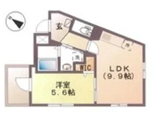 ディモーラ北千住【2階】の間取り